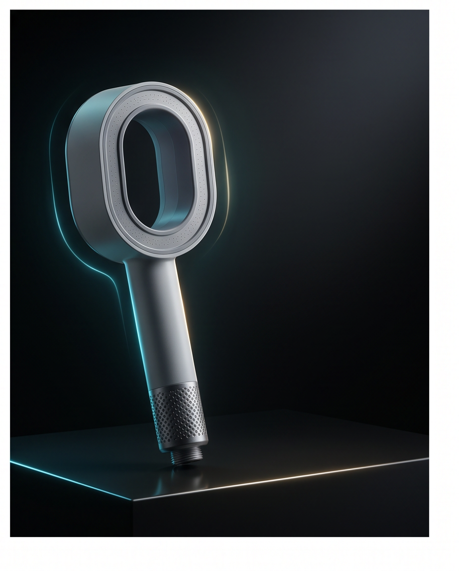 Puera shower head with limescale filter